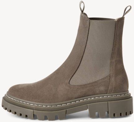 Tamaris dames chelsea boot 1-25491-41 200 leren laarzen enkellaars vrouwen leer M2549141 grijs - Foto 2