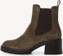 Tamaris Paarse Leren Enkellaars met Trendy 6cm Hak en Rits Paars Dames - Thumbnail 5
