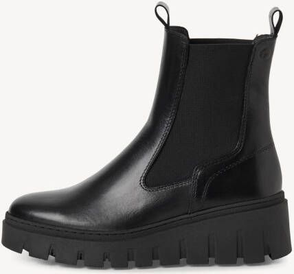 Tamaris dames chelsea boot leren laarzen enkellaars vrouwen leer M2549141 zwart - Foto 7