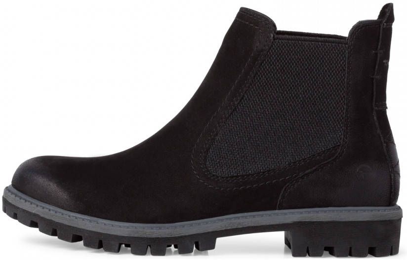TAMARIS Leren Chelseaboot zwart 38