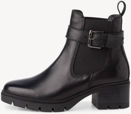 Tamaris Chelsea-boots blokhak enkellaarsjes instaplaarzen met siergesp - Foto 4
