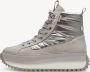 Tamaris dames enkellaarsjes gevoerd 1-26257-43 laarzen warme voering beige vegan - Thumbnail 4