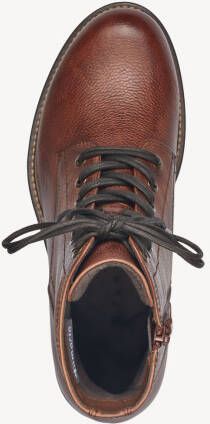 Tamaris Veterlaarsjes blokhak veterschoenen business schoenen in glanzende metallic look - Foto 4