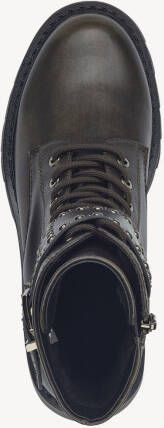 Tamaris Bikerboots blokhak veterschoenen veterschoen met binnenrits - Foto 3