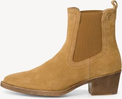 Tamaris Chelsea-boots blokhak cowboylaarsjes westernlaarsjes met elastiek - Foto 3