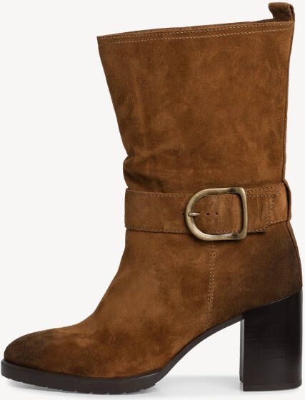 Tamaris Stijlvolle leren enkellaars met westernlook Zwart Dames - Foto 9