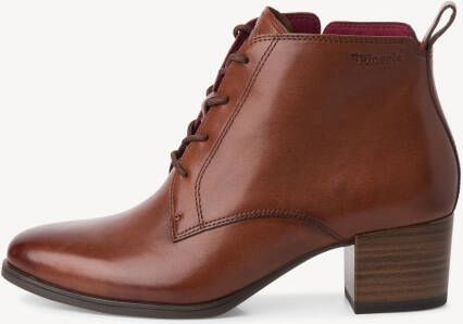 Tamaris Enkellaarsjes blokhak veterschoen business schoen met logo-embossing - Foto 4