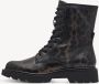 Tamaris Leopard Veterboots zwart Textiel - Thumbnail 5