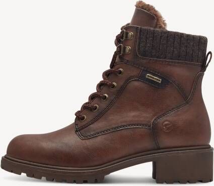 Tamaris Winterlaarzen blokhak veterschoenen winter enkellaars met duo tex-uitrusting - Foto 4