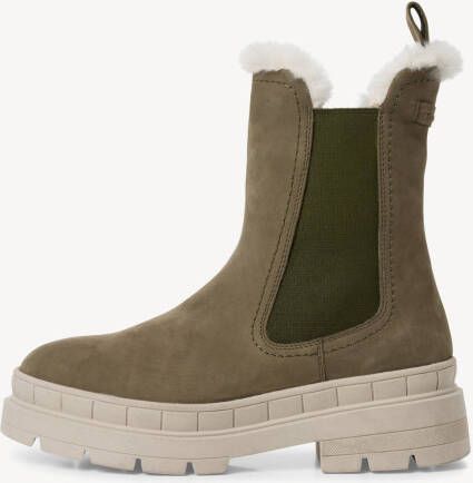 TAMARIS Leren Enkellaarsje warme voering groen - Foto 4