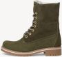 Tamaris Groene Leren Sandalen met Wollen Voering Green Dames - Thumbnail 2