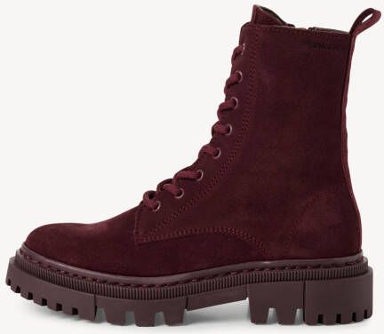 Tamaris dameslaarzen leren enkellaarsjes Merlot M25276 - Foto 3