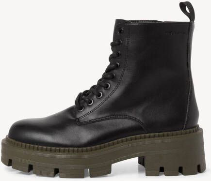 Tamaris Hoge veterschoenen met contrastkleurige loopzool - Foto 4