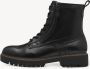Tamaris Veterschoenen blokhak veterschoen combat-boots met contrast-raamnaad - Thumbnail 4