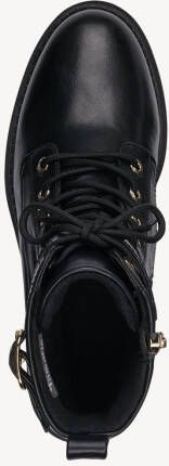 Tamaris Hoge veterschoenen met decoratief bandje in reptielenpatroon en gesp - Foto 8