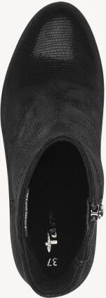 Tamaris Enkellaarsjes zwart Textiel Dames - Foto 3