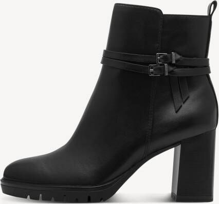 Tamaris Laarsjes blokhak business schoen ankleboots met decoratieve band - Foto 3