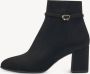 Tamaris Stijlvolle zwarte enkellaars met gouden accent Zwart Dames - Thumbnail 8