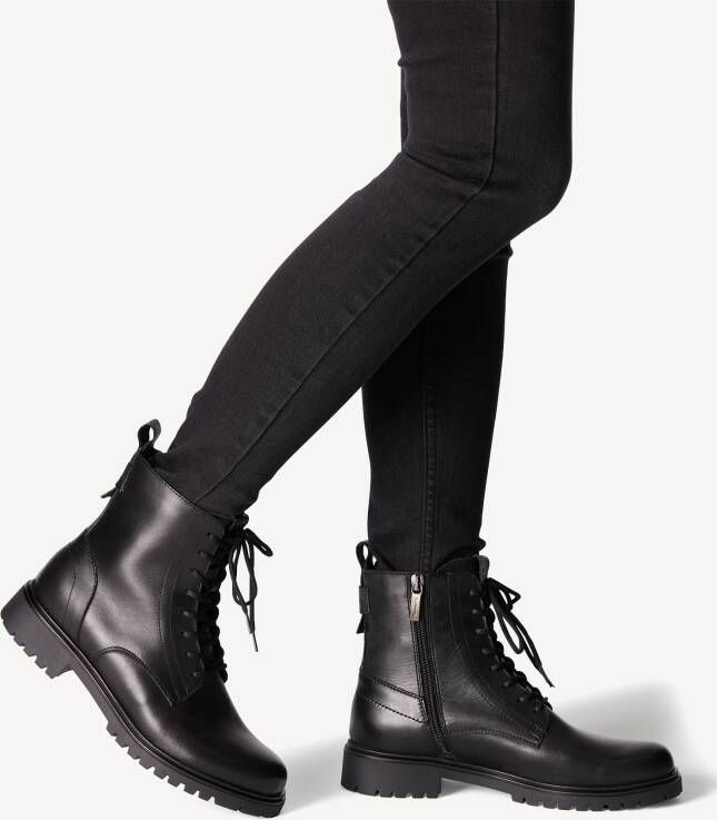 Tamaris Veterlaarsjes blokhak veterschoenen zakelijke schoen met subtiele siernaden - Foto 7