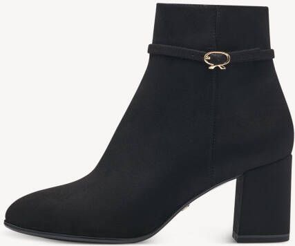 Tamaris Stijlvolle zwarte enkellaars met gouden accent Zwart Dames - Foto 4