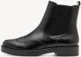 Tamaris Chelsea-boots hakken enkellaars zakelijke schoen met elegante lyra-perforatie - Thumbnail 3