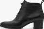 Tamaris Enkellaarsjes blokhak veterschoen business schoen met logo-embossing - Thumbnail 5