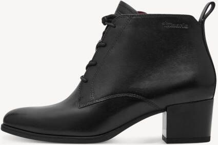Tamaris Enkellaarsjes blokhak veterschoen business schoen met logo-embossing - Foto 5