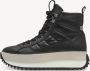 Tamaris dames enkellaarsjes gevoerd 1-26257-43 laarzen warme voering zwart vegan - Thumbnail 4