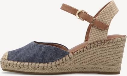 TAMARIS Espadrilles blauw 37