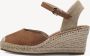 Tamaris Bruine Suède Espadrille Sleehak Sandaal Brown Dames - Thumbnail 4