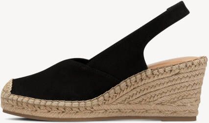 TAMARIS Espadrilles zwart 37