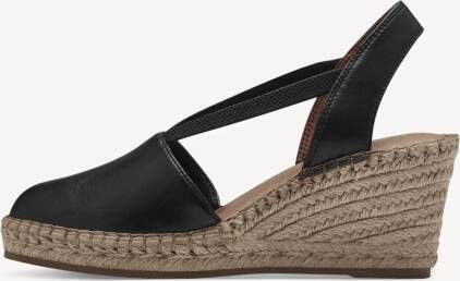 TAMARIS Espadrilles zwart 39