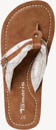 Tamaris Teenslippers Avril zomerschoenen flats slippers met t-logo hanger - Foto 3