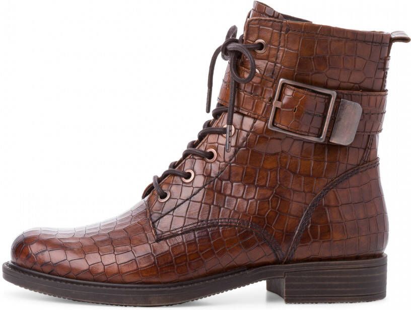 TAMARIS Leren Half laarsje bruin 37 - Schoenen.nl
