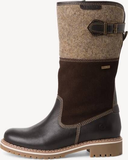 Tamaris dameslaarzen 1-26432-41 303 leer textiel gevoerd bruin - Foto 3