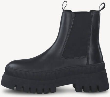 Tamaris dames leren Chelsea boot 1-25494-41 003 warme laarzen M2549441 zwart - Foto 4