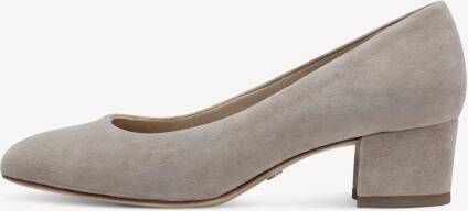 Tamaris Pumps van leer met blokhak
