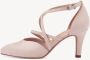 Tamaris Roze Suede Pump met 8cm Hak Pink Dames - Thumbnail 3