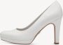 Tamaris Witte Klassieke Gesloten Pumps White Dames - Thumbnail 4