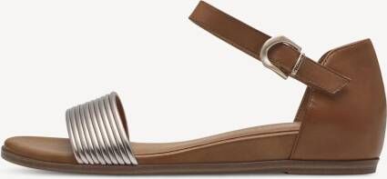 Tamaris dames sandaal cognac roségoud - Foto 2