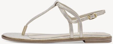 Tamaris Parelmoer sandaal met gouden details Gray Dames - Foto 4