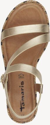 Tamaris Metallic Gouden Leren Sandaal Multicolor Dames - Foto 7