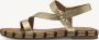 Tamaris Metallic Gouden Leren Sandaal Multicolor Dames - Thumbnail 5