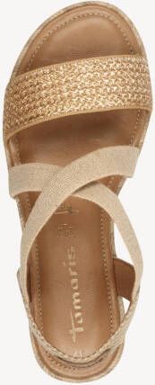 Tamaris Sandalen plateau sandalette zomerschoen met contrast-details - Foto 2