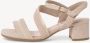 Tamaris Comfort Sandalen met hak beige Dames - Thumbnail 4