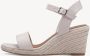 Tamaris Sandalen beige Textiel Dames - Thumbnail 3