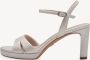 Tamaris Metallic Gouden Vegan Sandalette met 7 5 cm Hak Yellow Dames - Thumbnail 68