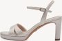 Tamaris Champagne Sandalette met 7 5 cm Hak Beige Dames - Thumbnail 5