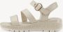 Tamaris Elegante Beige Leren Sandalen Beige Dames - Thumbnail 4