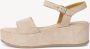 Tamaris Beige Suede Espadrille Sleehak met Leren Voetbed Beige Dames - Thumbnail 29